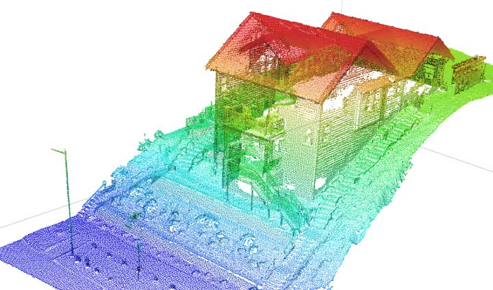 3d model home on slope 3d model home on slope